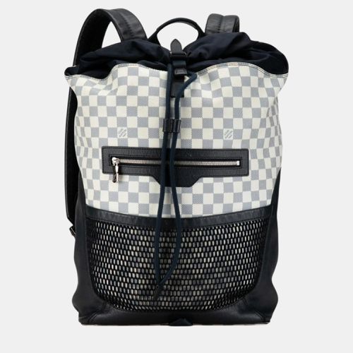 Navy White Pvc Nylon Leather Damier Chrono Matchpoint Backpack - Louis Vuitton - Modalova