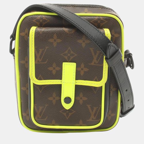 Louis Vuitton Coated Canvas Leather Brown Green Black Monogram Macassar Christopher Wearable Wallet Bag - Louis Vuitton - Modalova