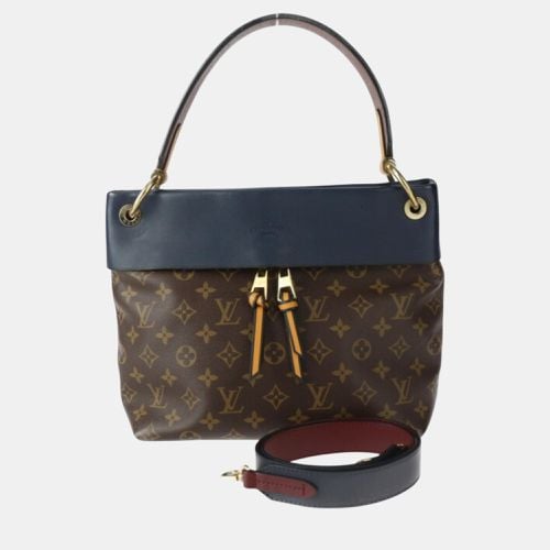 Louis Vuitton Monogram Canvas Calf Leather Brown Marine Bordeaux Tuileries Besas Handbag - Louis Vuitton - Modalova