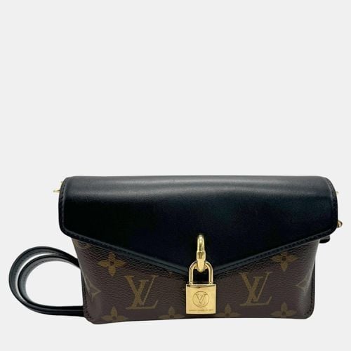 Louis Vuitton Monogram Padlock Canvas Leather Brown Black Gold Shoulder Bag - Louis Vuitton - Modalova