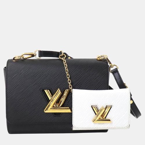 Leather Noir Blanc Epi Twist MM Chain Shoulder Bag - Louis Vuitton - Modalova