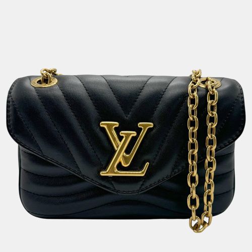 Louis Vuitton New Wave Chain PM Leather Black Gold Shoulder Bag - Louis Vuitton - Modalova