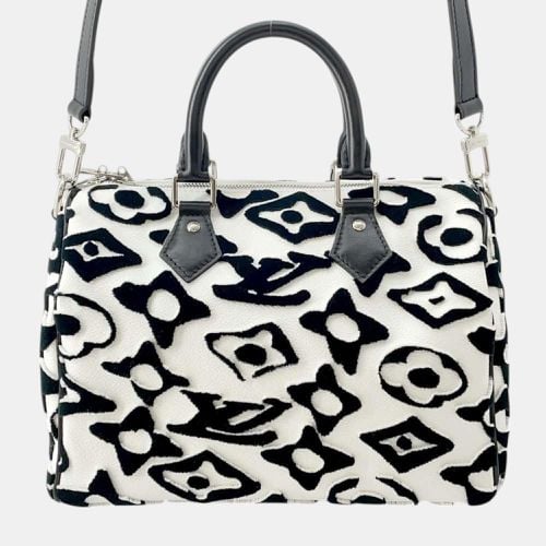 Louis Vuitton Black White Monogram Speedy Bandouliere 25 Handbag - Louis Vuitton - Modalova