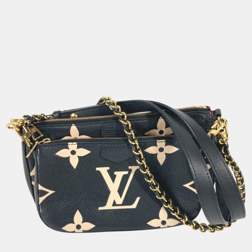 Louis Vuitton Black Beige Monogram Empreinte Bicolor Shoulder Bag - Louis Vuitton - Modalova