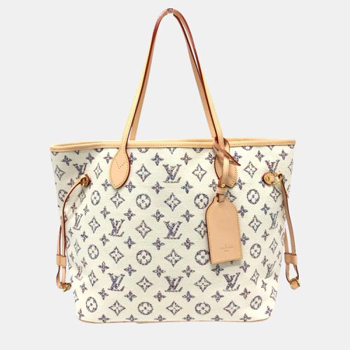 Louis Vuitton White Neverfull MM Tote Bag - Louis Vuitton - Modalova