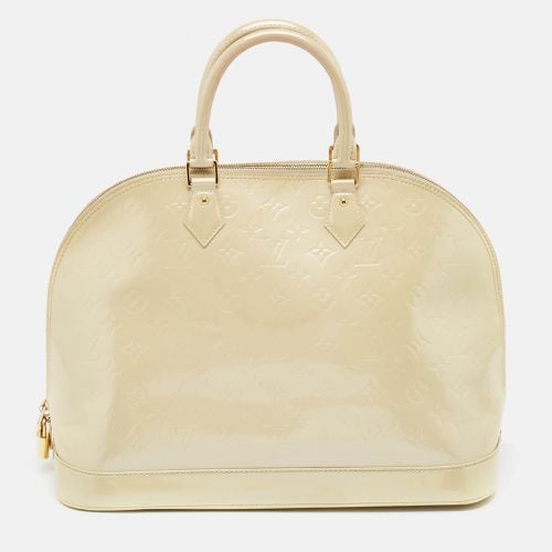 Louis Vuitton Cream Monogram Vernis Alma GM Bag - Louis Vuitton - Modalova