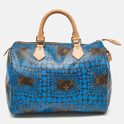 Louis Vuitton Blue Monogram Canvas Limited Edition Yayoi Kusama Town Speedy 30 Bag - Louis Vuitton - Modalova