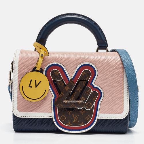 Louis Vuitton Blue/Multicolor Epi Leather Peace Love Twist MM Top Handle Bag - Louis Vuitton - Modalova