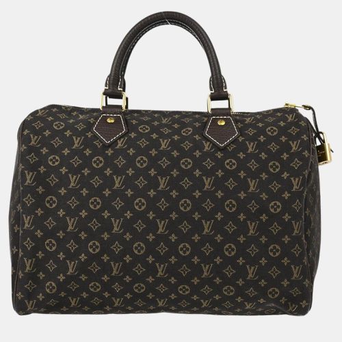 Louis Vuitton Brown Monogram Mini Lin Speedy 30 Handbag - Louis Vuitton - Modalova