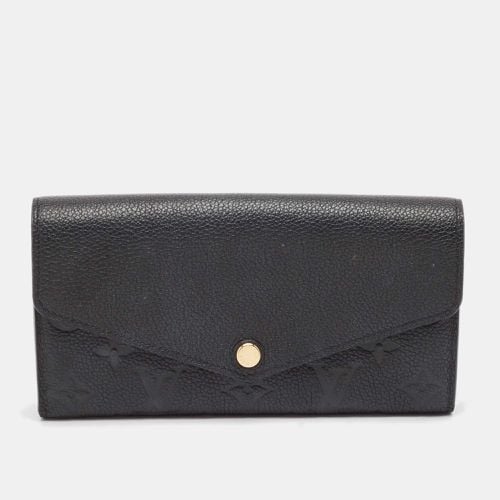 Louis Vuitton Black Monogram Empreinte Leather Sarah Wallet - Louis Vuitton - Modalova