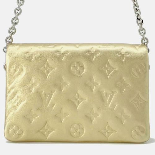 Louis Vuitton Gold Monogram Lamb Leather Pochette Coussin - Louis Vuitton - Modalova