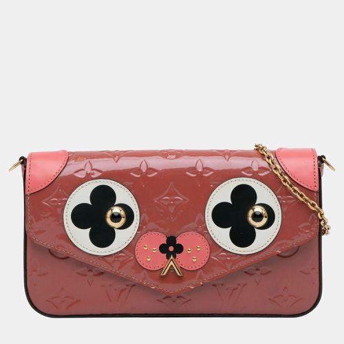 Louis Vuitton Pink Monogram Vernis Pochette Felicie Valentine Dog - Louis Vuitton - Modalova