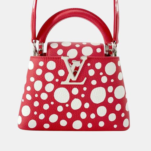 Yayoi Kusama Taurillon Infinity Dots Capucines Mini - Louis Vuitton - Modalova