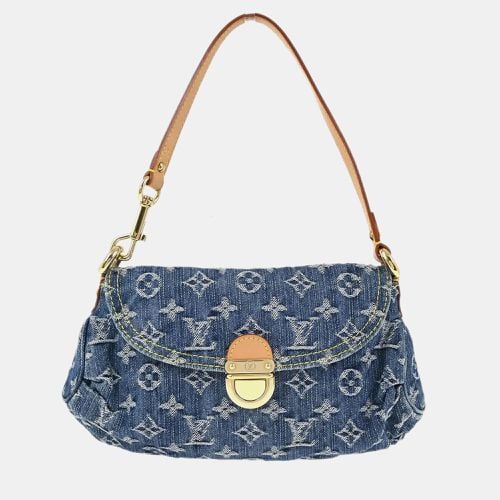 Louis Vuitton Blue Monogram Denim Mini Pleaty Handbag - Louis Vuitton - Modalova