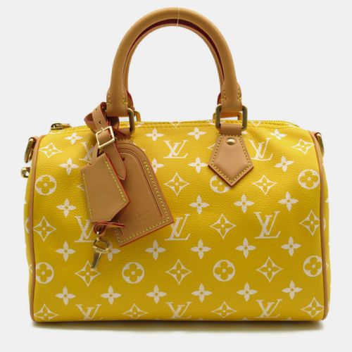 Louis Vuitton Leather Monogram Yellow Jaune Matte Speedy P9 Bandouliere 25 Shoulder Bag - Louis Vuitton - Modalova