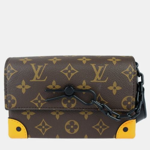 Louis Vuitton Monogram Canvas Leather Brown Black Orange Steamer Wearable Wallet Shoulder Bag - Louis Vuitton - Modalova