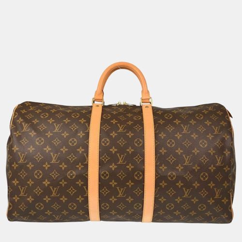 Louis Vuitton Monogram Keepall 55 Travel Duffle Handbag - Louis Vuitton - Modalova