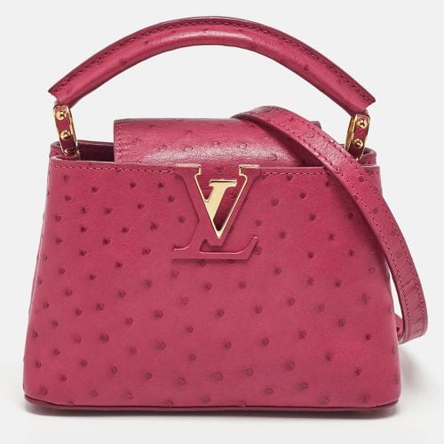 Louis Vuitton Magenta Pink Ostrich Capucines Mini Bag - Louis Vuitton - Modalova