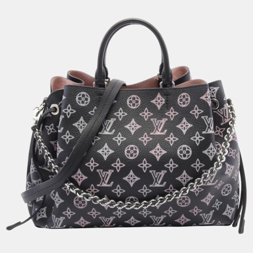 Louis Vuitton Black Pink Leather Bella Monogram Mahina Noir Tote Handbag - Louis Vuitton - Modalova