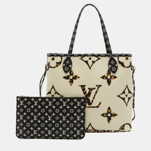 Ivory Camel Giant Monogram Jungle Neverfull Mm Tote Bag - Louis Vuitton - Modalova