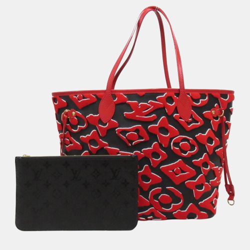 Louis Vuitton Red Coated Canvas Monogram (Tufted) Neverfull Mm Bag - Louis Vuitton - Modalova