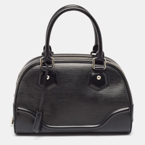 Louis Vuitton Black Epi Leather Bowling Montaigne PM Bag - Louis Vuitton - Modalova