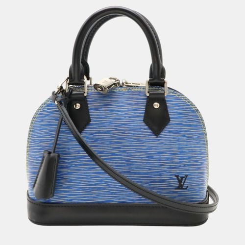 Louis Vuitton Light Blue Black Epi Denim Alma BB Handbag - Louis Vuitton - Modalova