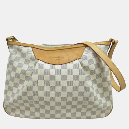 Louis Vuitton Siracusa MM Shoulder Bag Beige Damier Azur PVC coated canvas N41112 - Louis Vuitton - Modalova