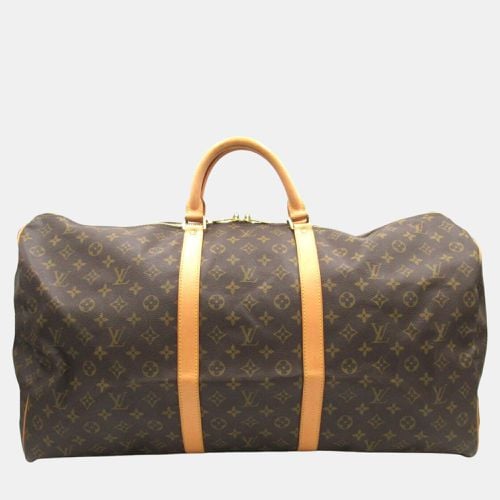 Coated Canvas Monogram Keepall 60 Boston Bag - Louis Vuitton - Modalova