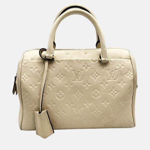 Louis Vuitton Ivory Leather Monogram Empreinte Speedy 25 Bandouliere Mini Boston Handbag - Louis Vuitton - Modalova