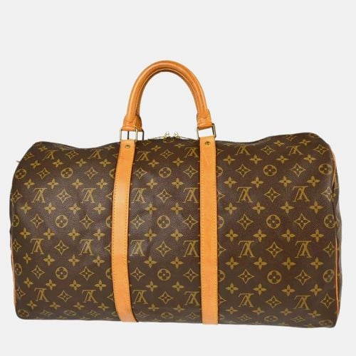 Louis Vuitton Monogram Keepall 50 Duffle Travel Handbag - Louis Vuitton - Modalova