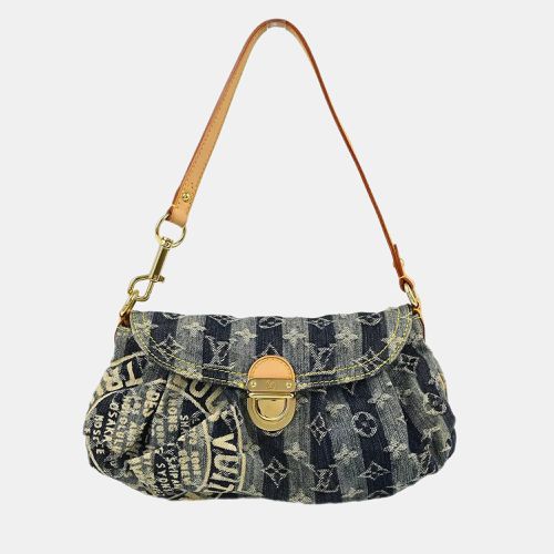 Louis Vuitton Blue Monogram Denim Mini Pleaty Raye Handbag - Louis Vuitton - Modalova