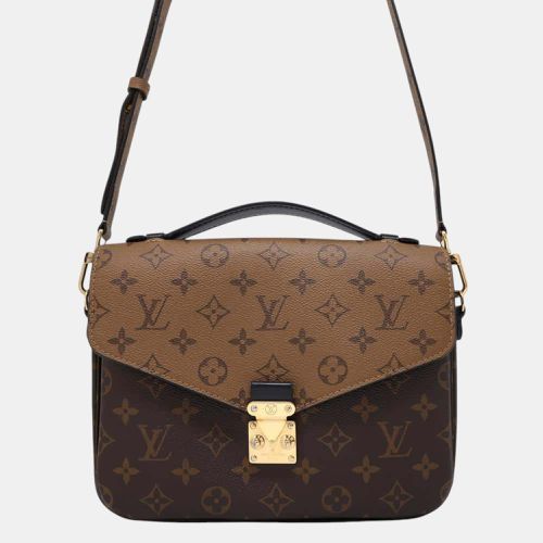 Noir Monogram Reverse Canvas Pochette Metis bag Size MM - Louis Vuitton - Modalova