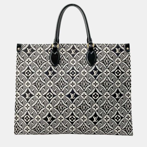 Noir Monogram Jacquard Onthego Size GM - Louis Vuitton - Modalova