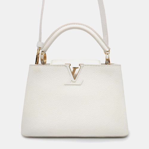 Louis Vuitton White Taurillon Leather Capucines Bag Size BB - Louis Vuitton - Modalova