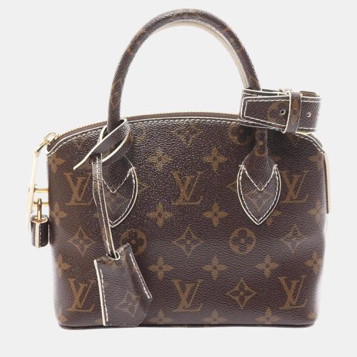 Louis Vuitton Brown Coated Canvas Lockit Bb Shiny Monogram Handbag - Louis Vuitton - Modalova