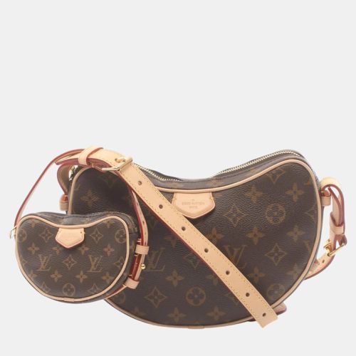 Louis Vuitton Brown Coated Canvas Leather Monogram Croissant Shoulder Bag - Louis Vuitton - Modalova