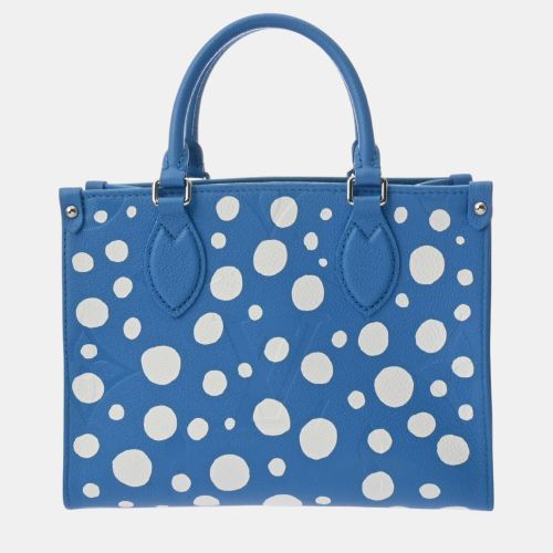 Louis Vuitton Blue/White Leather Monogram Empreinte On The Go PM Handbag - Louis Vuitton - Modalova