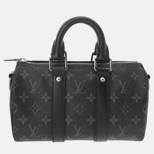 Louis Vuitton Black Reverse Monogram Eclipse Keepall Bandouliere 25 Handbag - Louis Vuitton - Modalova