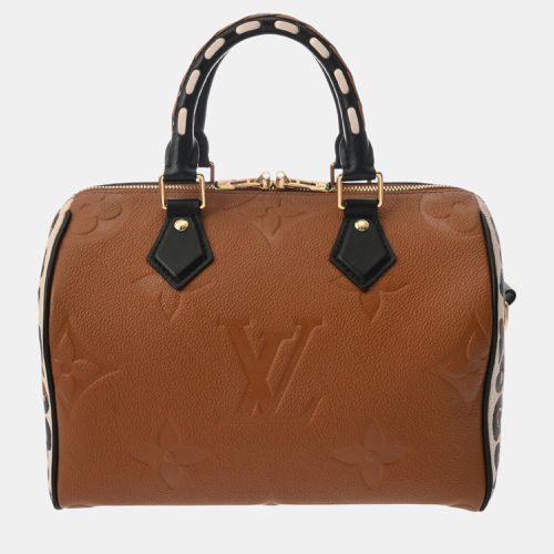 Camel/Black/ Leather Monogram Empreinte Speedy Bandouliere 25 Handbag - Louis Vuitton - Modalova