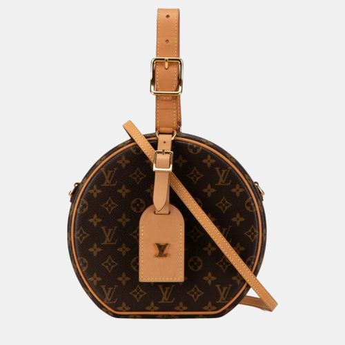 Louis Vuitton Brown Pvc Leather Monogram Petite Boite Chapeau Handbag - Louis Vuitton - Modalova