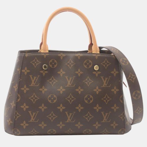 Coated Canvas Leather Monogram Montaigne Bb Handbag - Louis Vuitton - Modalova