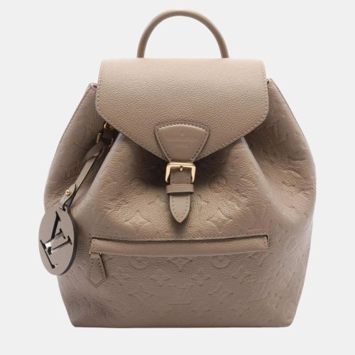 Louis Vuitton Beige Leather Monogram Empreinte Montsouris Pm Backpack - Louis Vuitton - Modalova