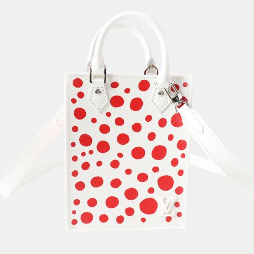 Louis Vuitton White Leather Infinity Dot Petite Sac Plat Bag - Louis Vuitton - Modalova