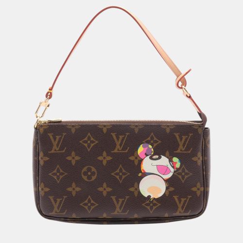 Louis Vuitton Brown Canvas Monogram Pochette Accessoires Handbag - Louis Vuitton - Modalova