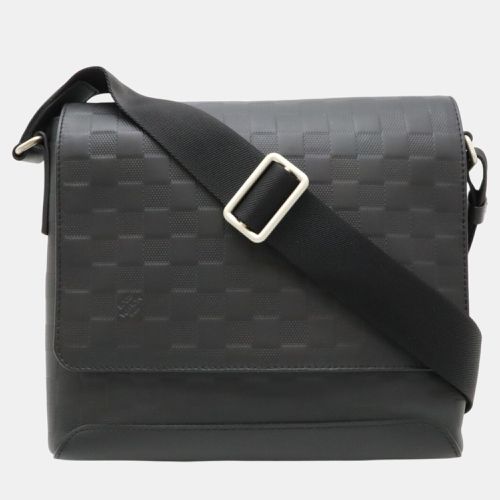 Louis Vuitton Black Leather Damier District Pm Shoulder Bag - Louis Vuitton - Modalova