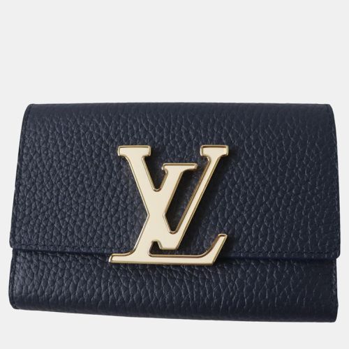 Louis Vuitton Blue Leather Capucines Compact Wallet - Louis Vuitton - Modalova