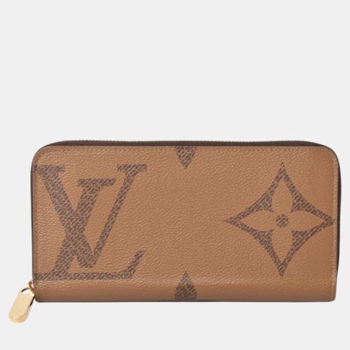 Louis Vuitton Brown Canvas Monogram Giant Reverse Zippy Wallet - Louis Vuitton - Modalova