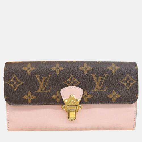 Louis Vuitton Pink Leather Monogram Cherrywood Long Wallet - Louis Vuitton - Modalova