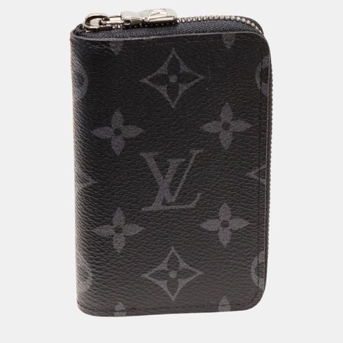 Louis Vuitton Black Canvas Monogram Eclipse Coin Case - Louis Vuitton - Modalova